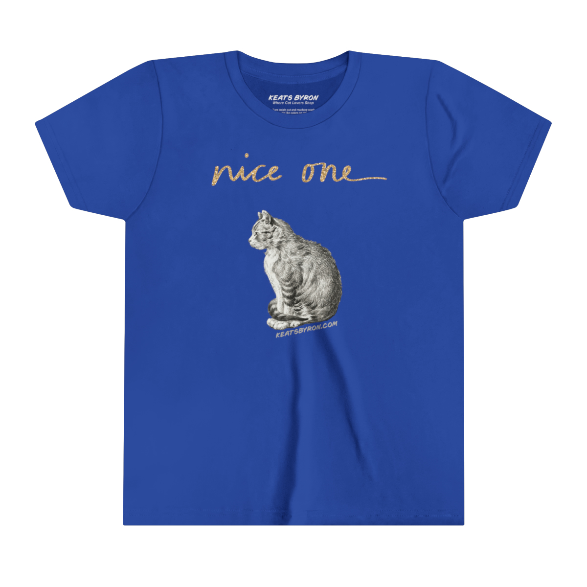 "Nice One" Cat Youth Shirt - Image 3