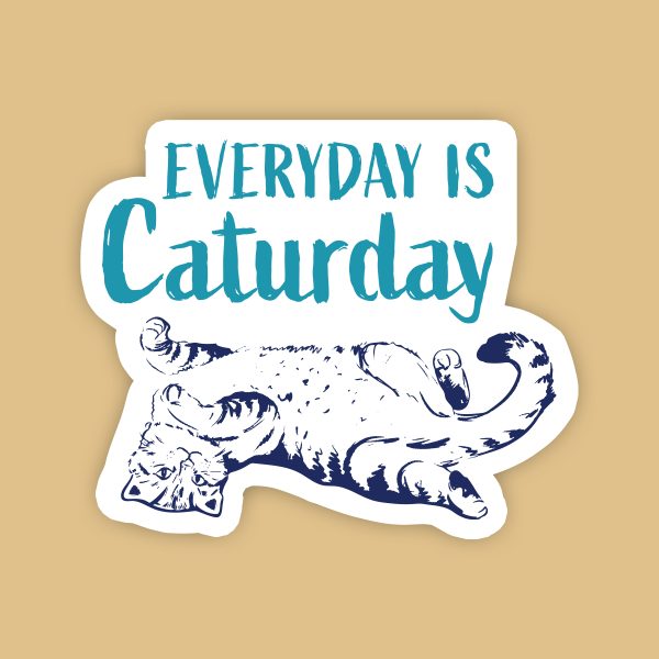 Everyday is Caturday Sticker